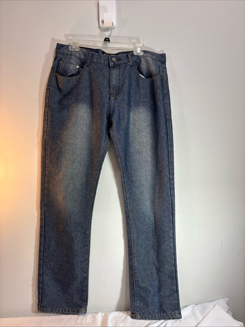 LR Scoop Men's Classic Blue Washed Jeans. J-50